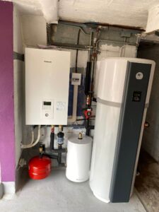 Installation PAC Air-eau de 6kW à Evron (53)